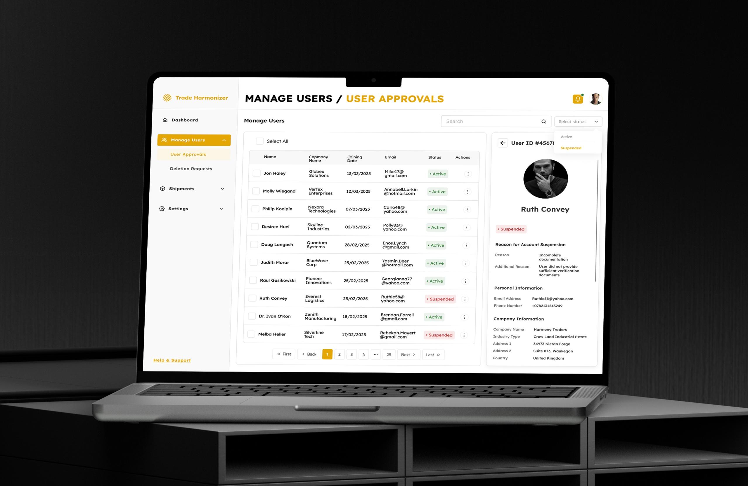 Logistics & Warehouse — Trade Compliance Platform, solution