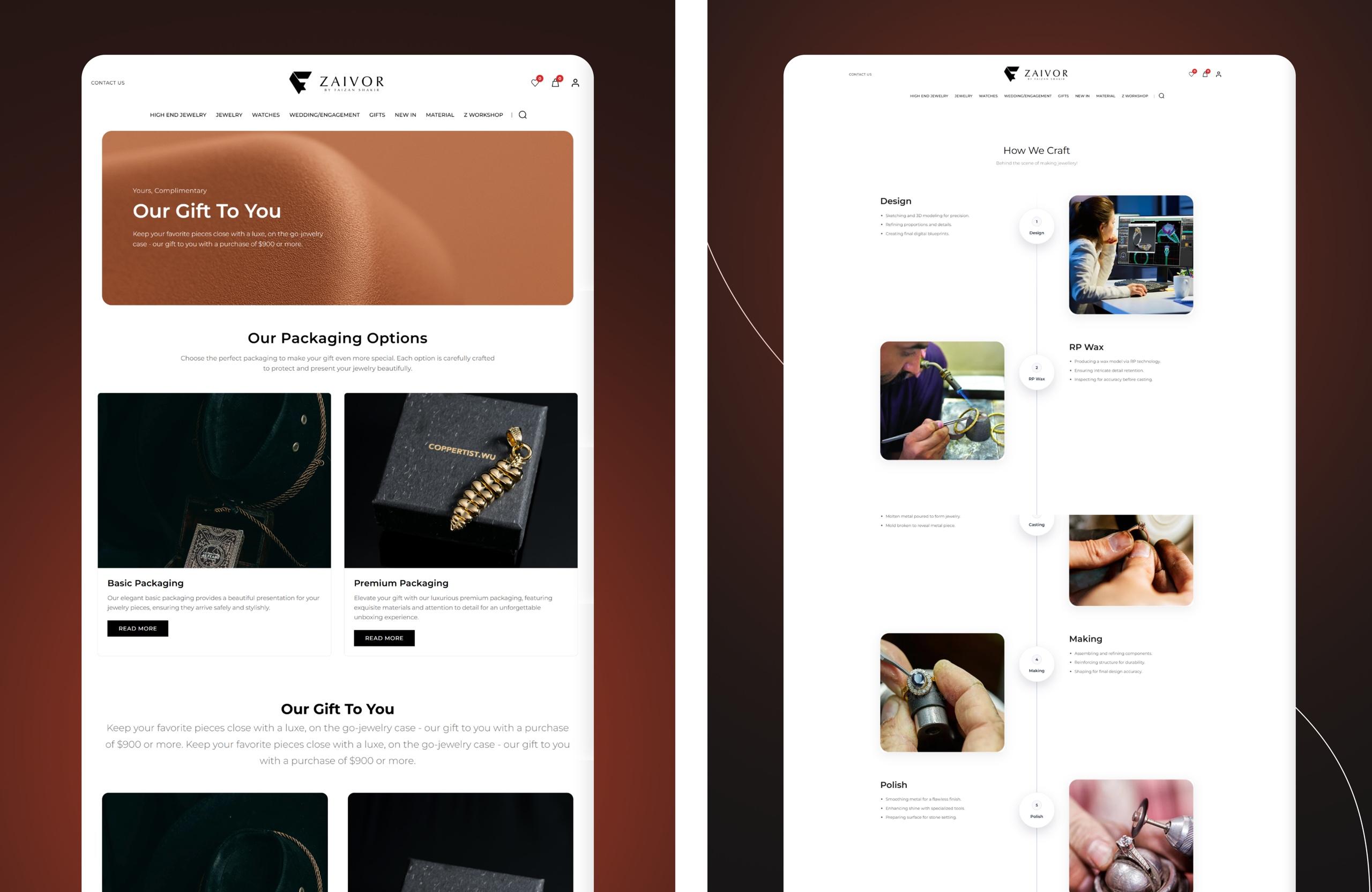 e-Commerce — Fine Jewellery Storefront
