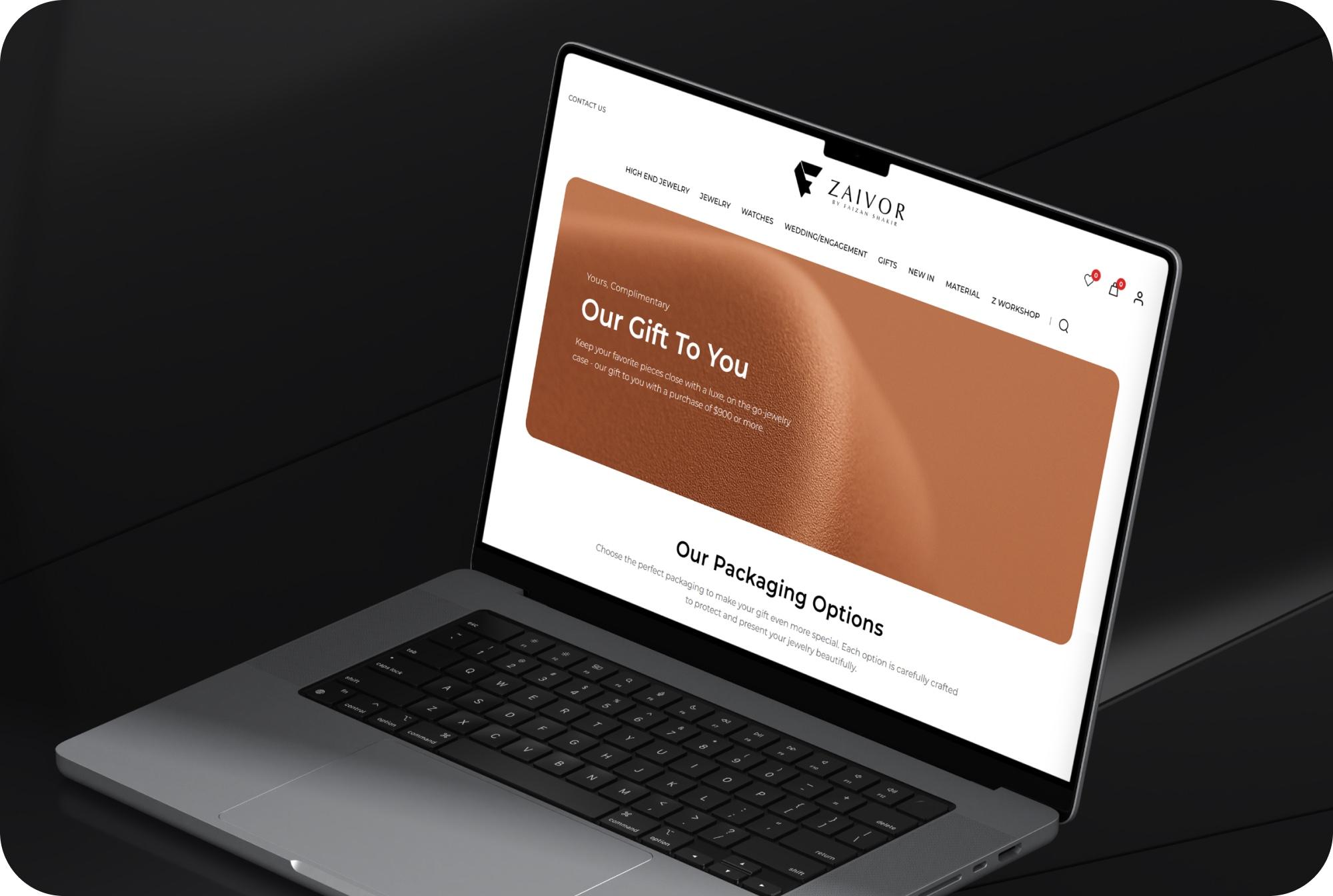 e-Commerce — Fine Jewellery Storefront, developed features
