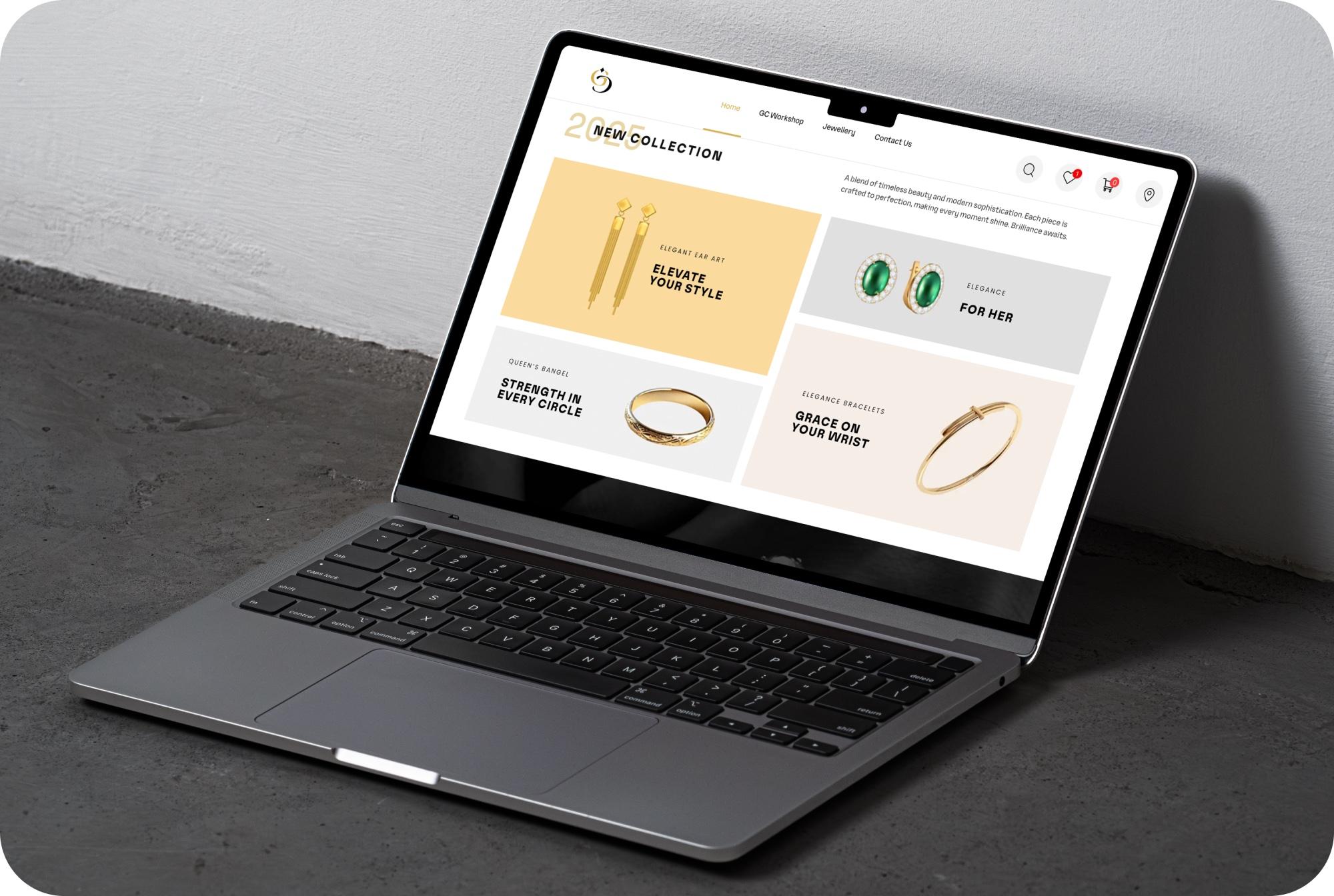 e-Commerce — Made-to-Order Jewellery Storefront, developed features