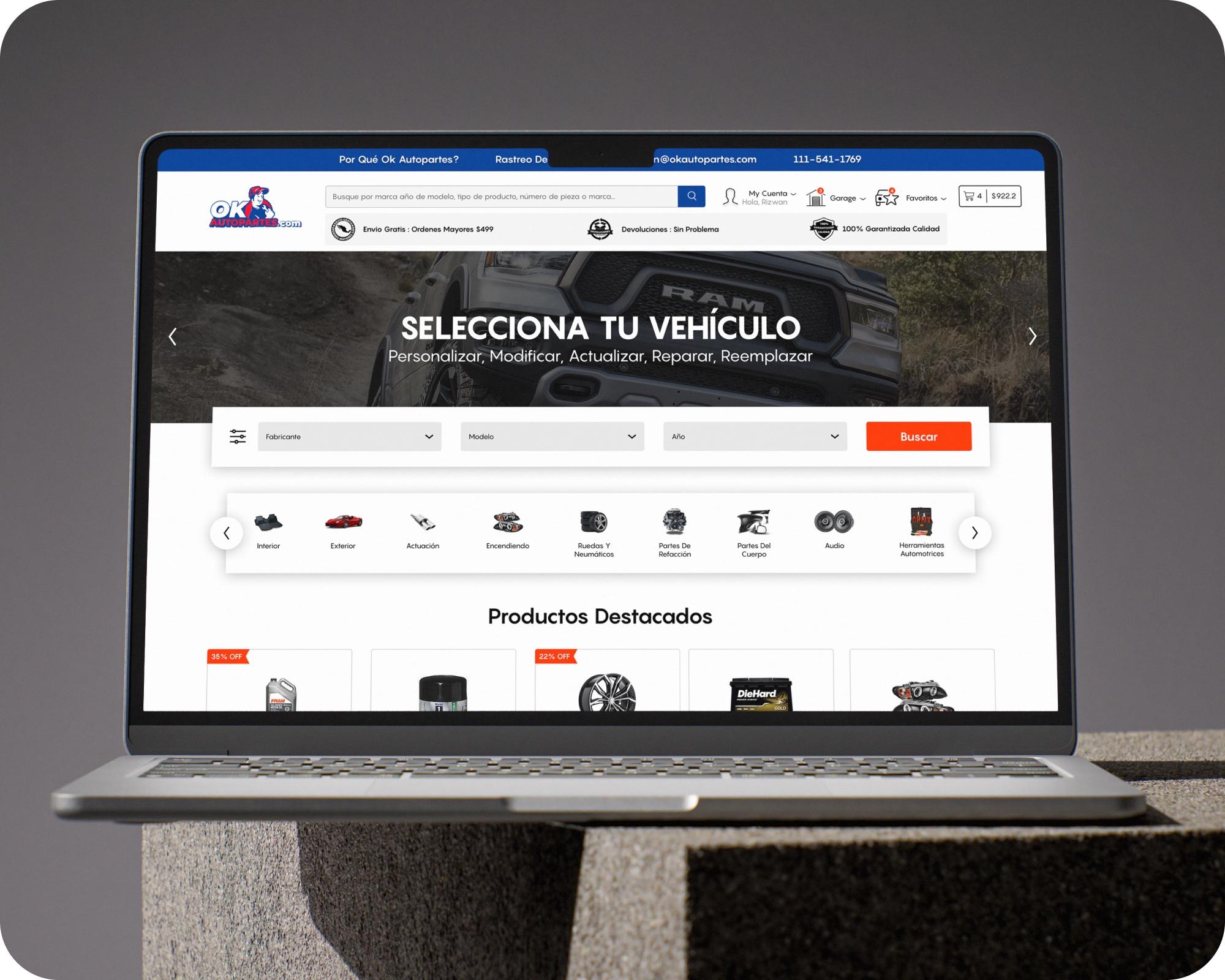 e-Commerce — Auto Parts Marketplace