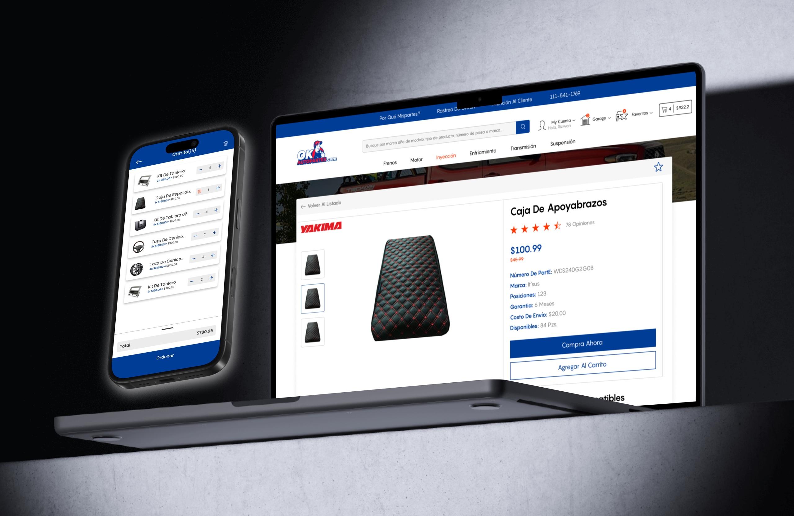 e-Commerce — Auto Parts Marketplace, solution